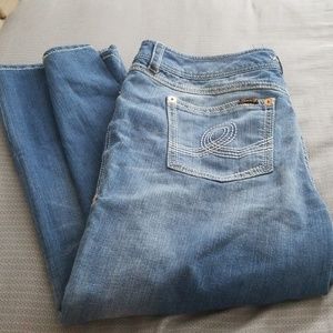 Seven7 plus size crop jeans